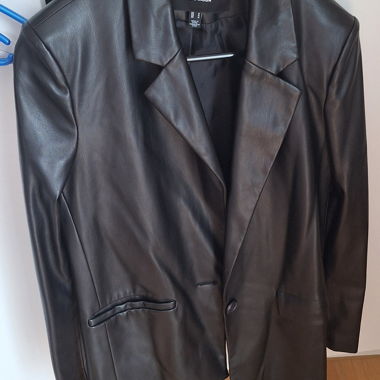 Blazer en simili cuir Vero Moda