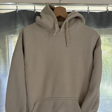 Pull and Bear Oversized Beige Hoodie XS