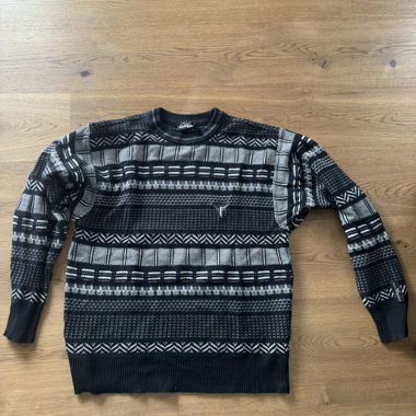 Carlo Colucci Vintage Knit Sweater Black White