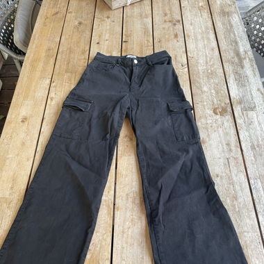 schwarze Cargohose