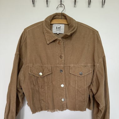 Zara Cropped Corduroy Jacket