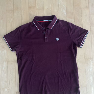 Polo Moncler bordeaux