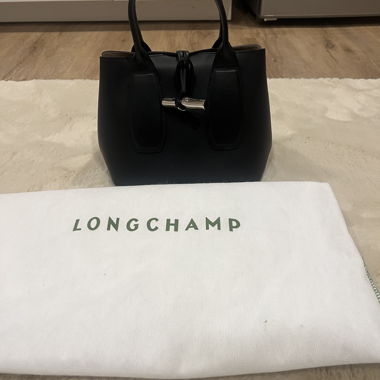 Sac à main Longchamp noir en cuir