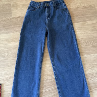 Jeans Blu a Gamba Larga