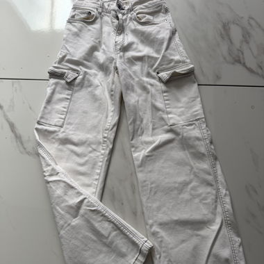 Jeans cargo blancs gr 36