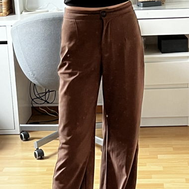 Pantalon chic brun 