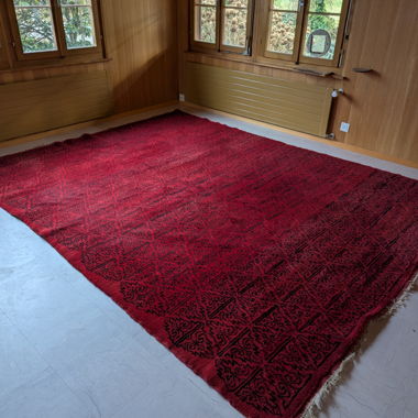 Tapis oriental rouge