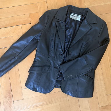 Vintage Black Leather Jacket