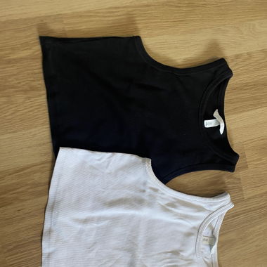 basic crop top 2er set