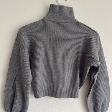 Maglione dolcevita grigio