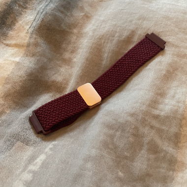 Cinturino dell’orologio rosso bordeaux 18 mm