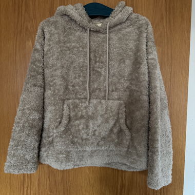 Sweat à capuche beige douillet