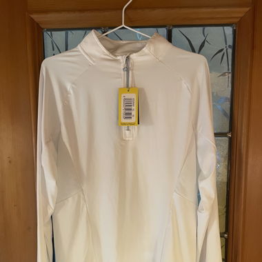 Weisses Langarmshirt