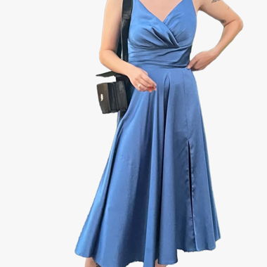 Blue Cocktail Dress Mery‘s Couture