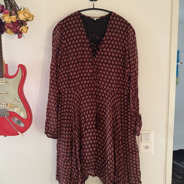 Boho red dress