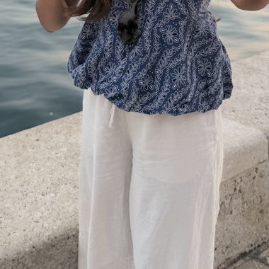 Top da donna con motivo floreale