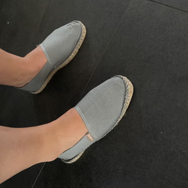 Light grey espadrilles size 40