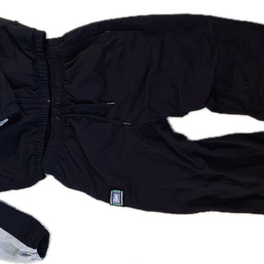 Black sports pants with zippers