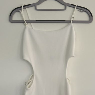 Robe soirée courte blanche 