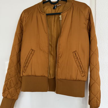 Bomberjacke cognacbraun