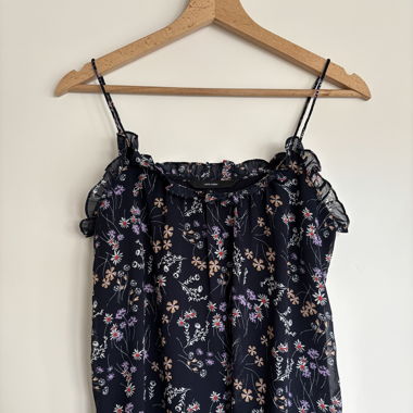 Top estival à fleurs