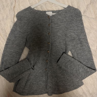 Gilet en maille gris