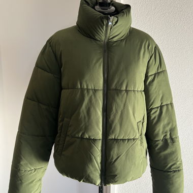 Doudoune bouffante verte