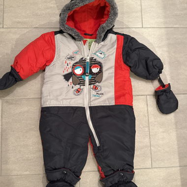 Combinaison d’hiver bébé avec capuche