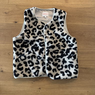 Leopard Fleece Vest