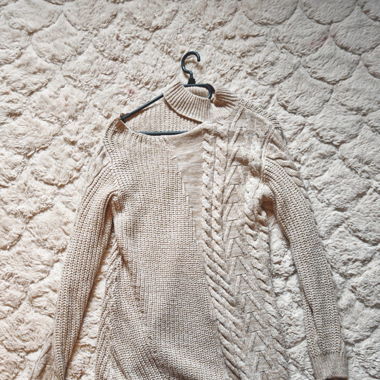 robe pull asymétrique tricot 
