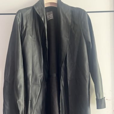 Black leather jacket