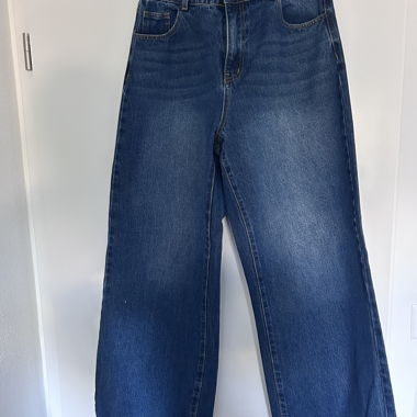 Jeans taille haute ample