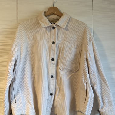 Giacca camicia in velluto a coste Zara