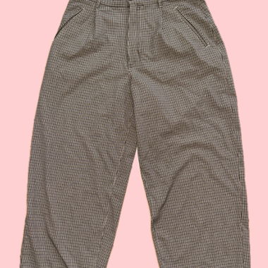 Pantaloni larghi a quadri