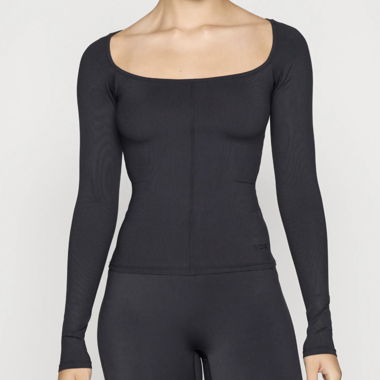 Blue Long-Sleeve Top