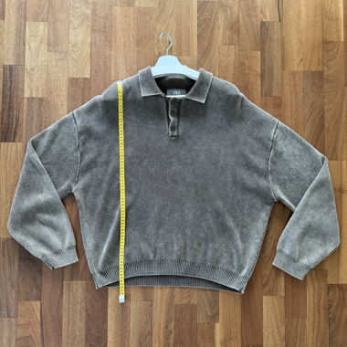Pull à col polo en maille ZARA