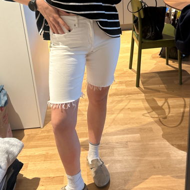 Shorts en denim blanc, 38