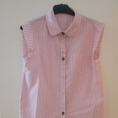 Camicia da donna a righe rosa