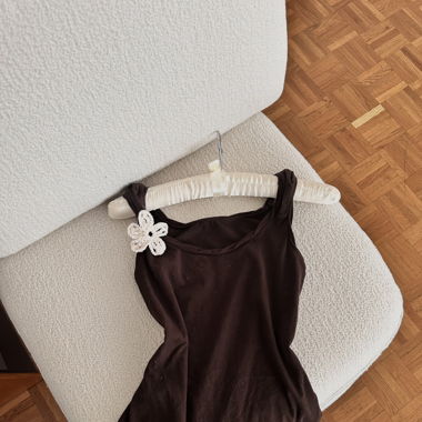 Cotton Taupe Tank Top