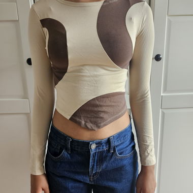 langarm Shirt bauchfrei 