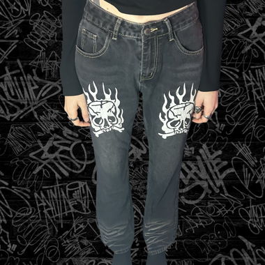 grunge goth y2k pants