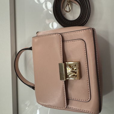 Michael Kors Pink Leather Mindy Top Handle Bag