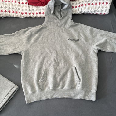 Grey Essentials hoodie