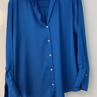 Chemisier bleu Zara