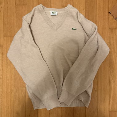 Pull Lacoste beige