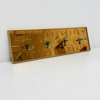 Glass Wall Coat Rack by Cristal Art, Turin