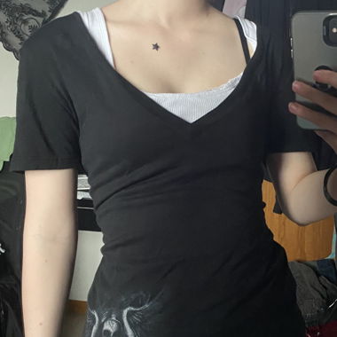 V-neck shirt