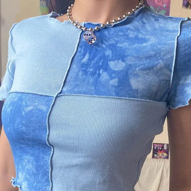 Patchwork Crop Top