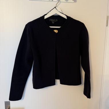 Cardigan en tricot Zara bleu foncé
