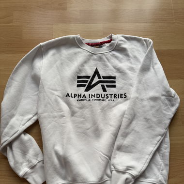 White Sweatshirt - Alpha Industries - M
